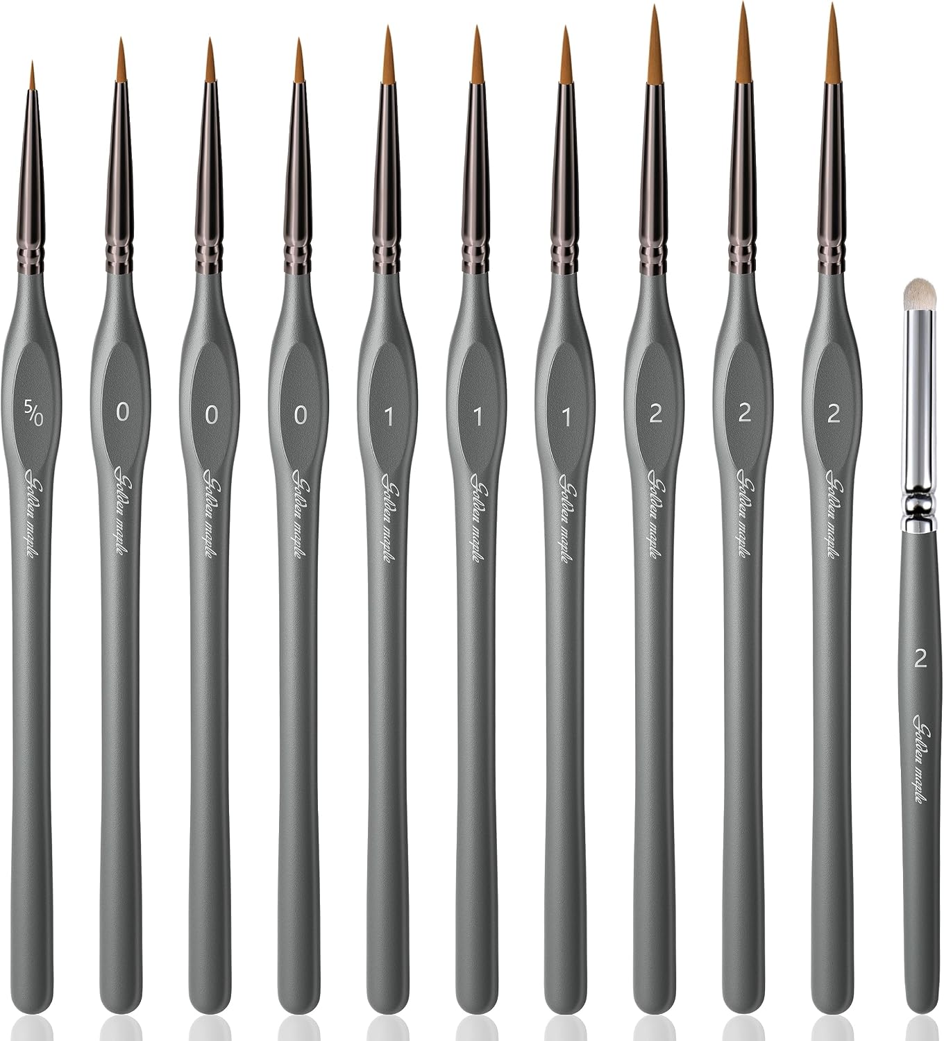 10 Piece Detail Paint Brush Set