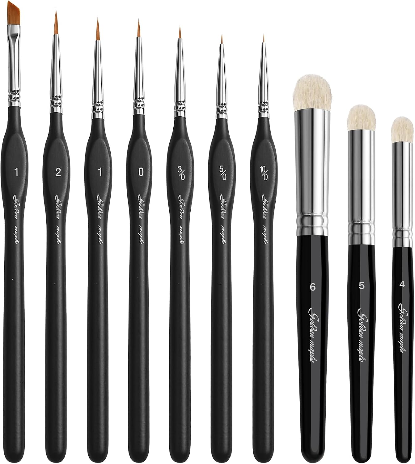 10 Piece Detail Paint Brush Set