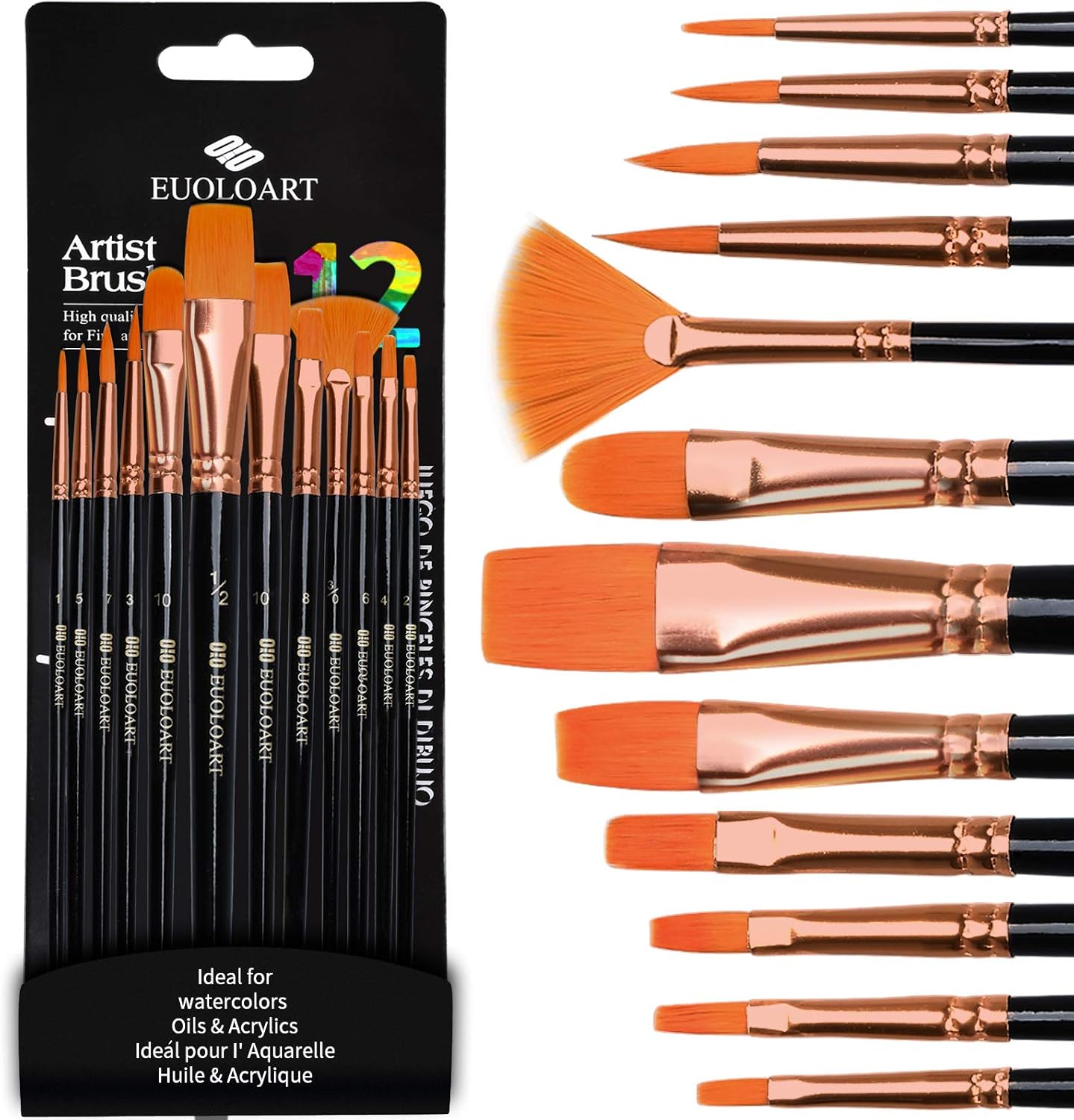 10 Piece Detail Paint Brushes