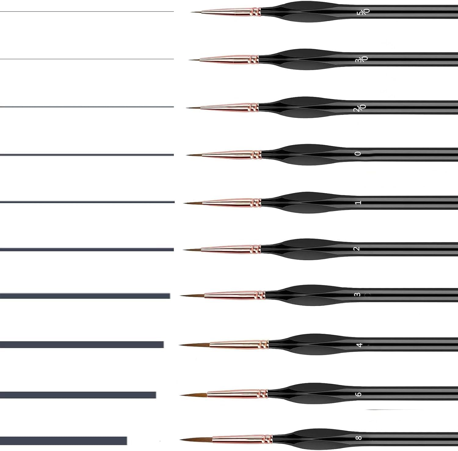 10 Piece Detail Paint Brushes