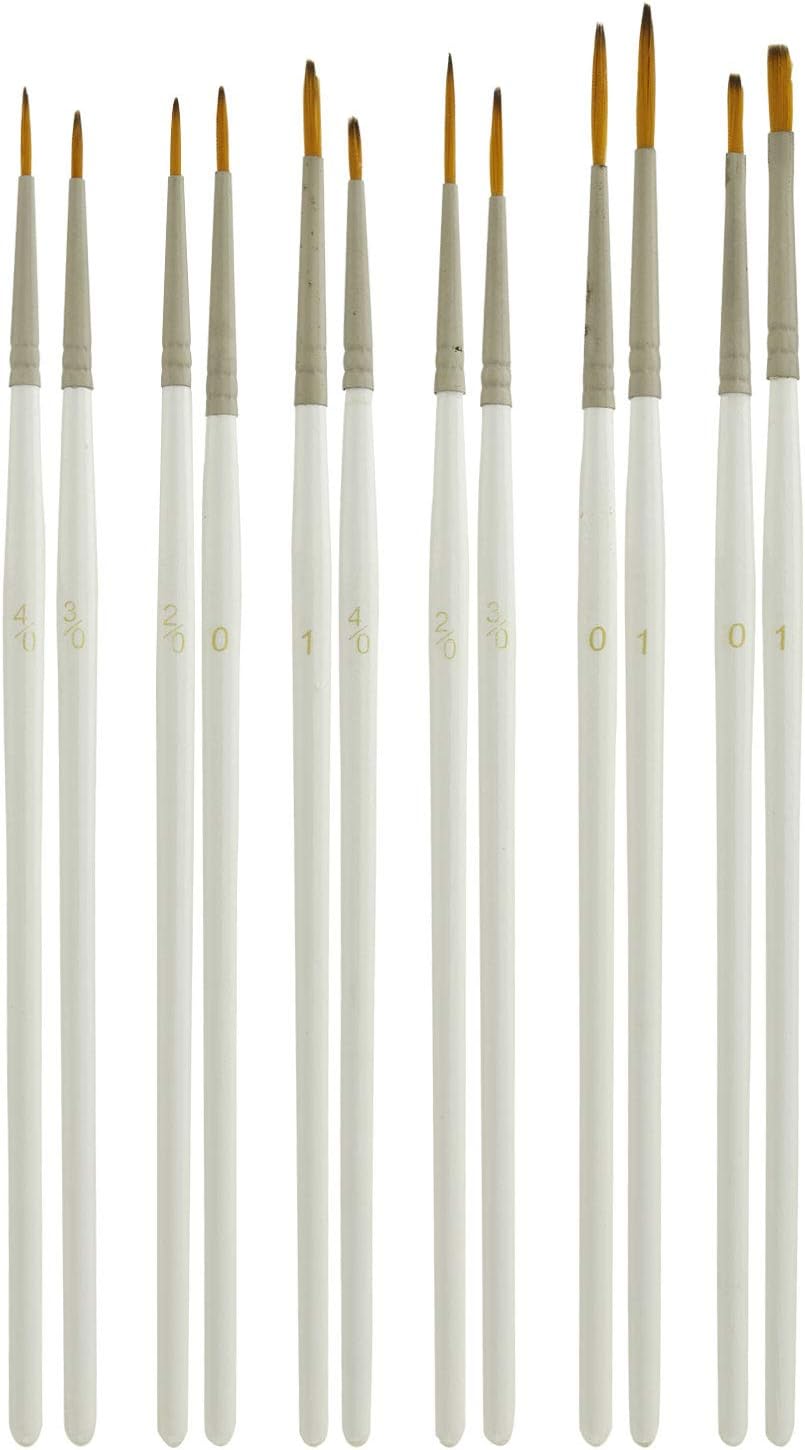 12 Piece Miniature Brushes