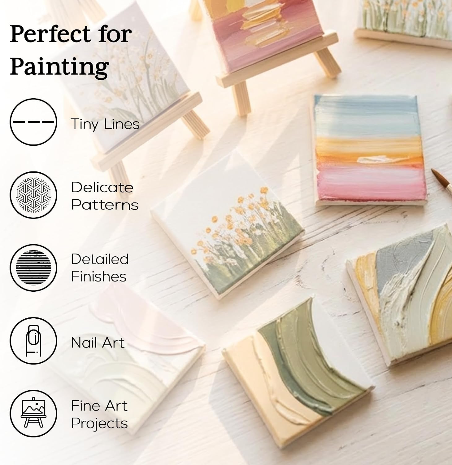 13 Piece Detail Brushes - 13-Piece Detail Paint Brush Set