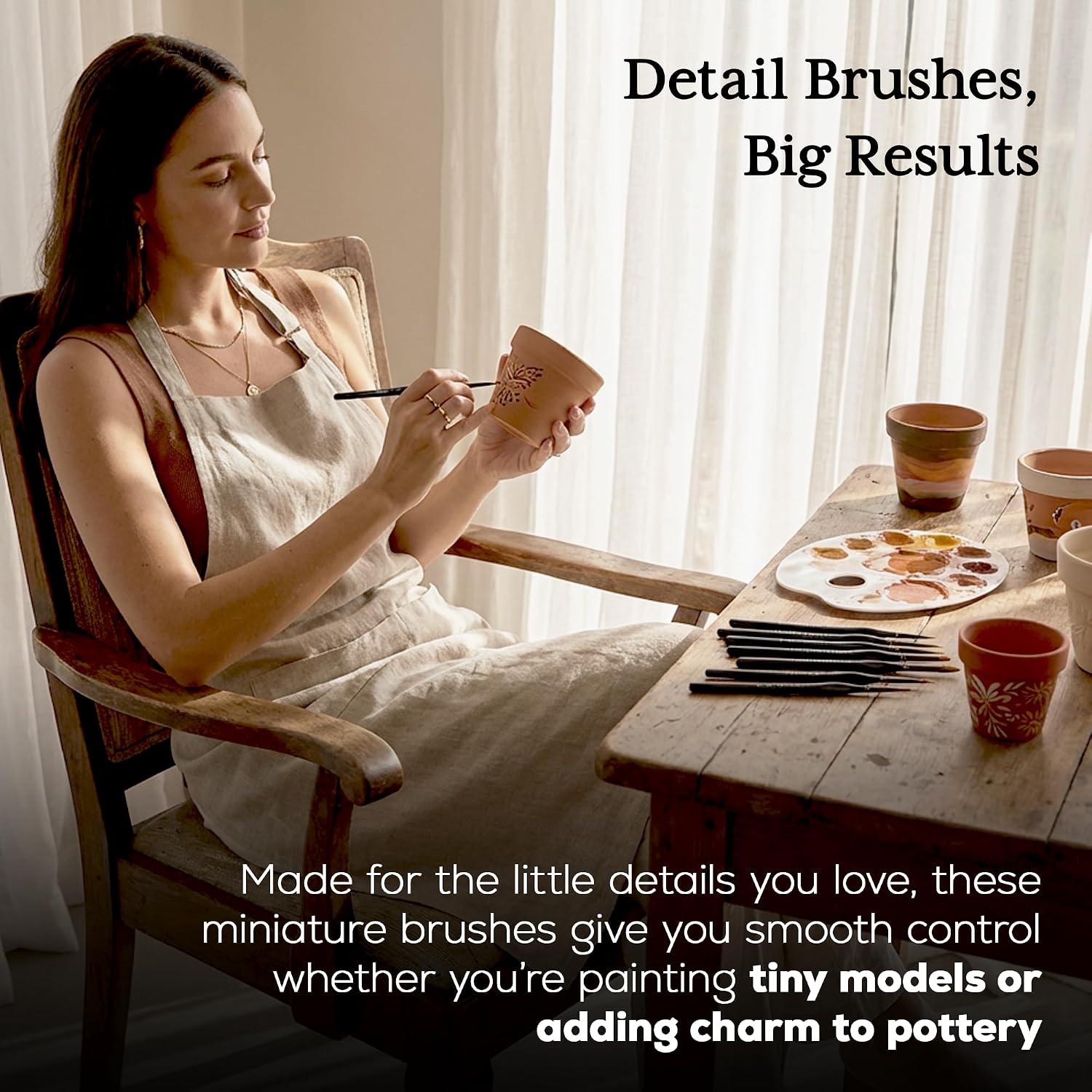 13 Piece Detail Brushes - 13-Piece Detail Paint Brush Set
