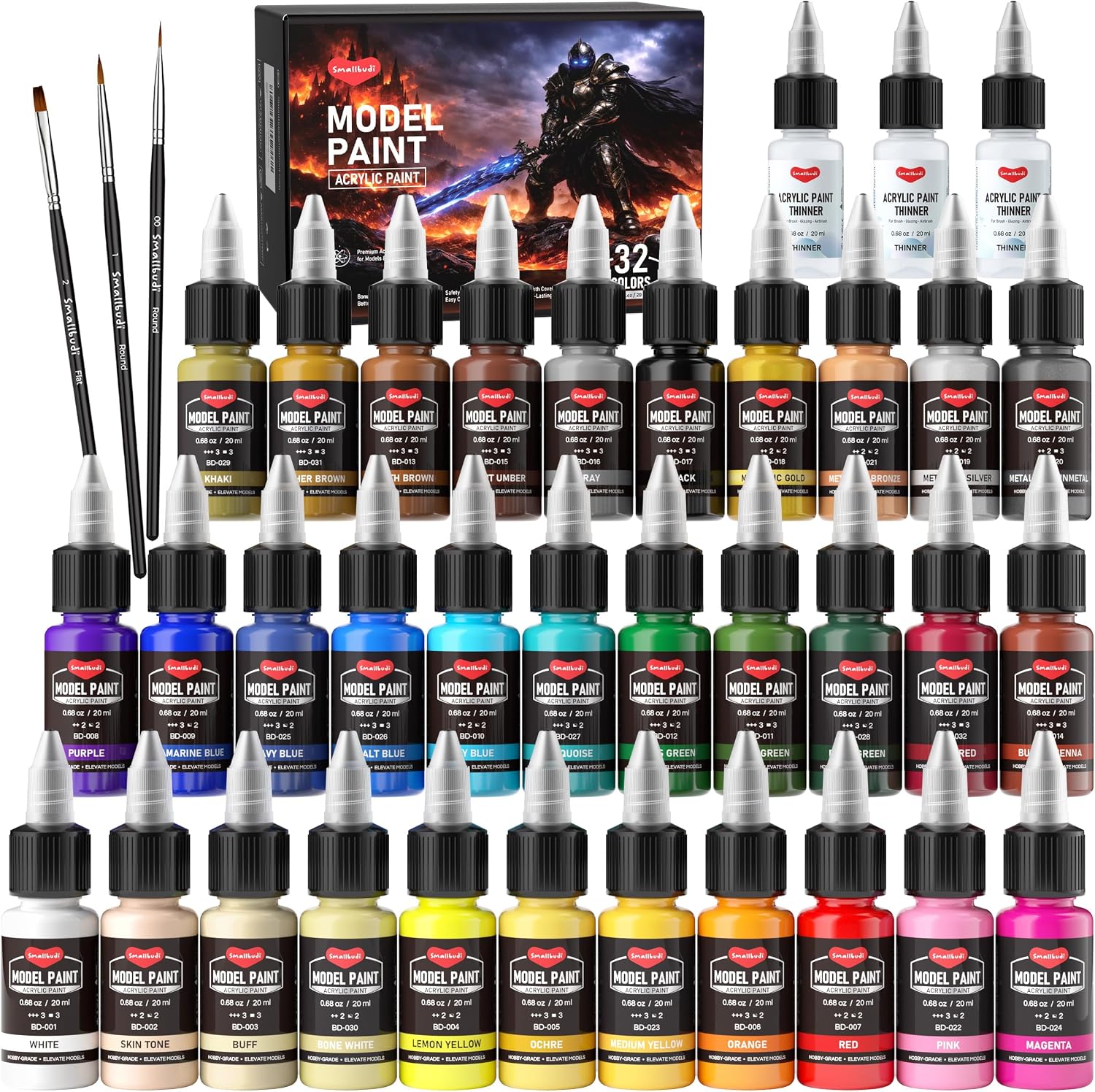 20 Color Model Paint Set