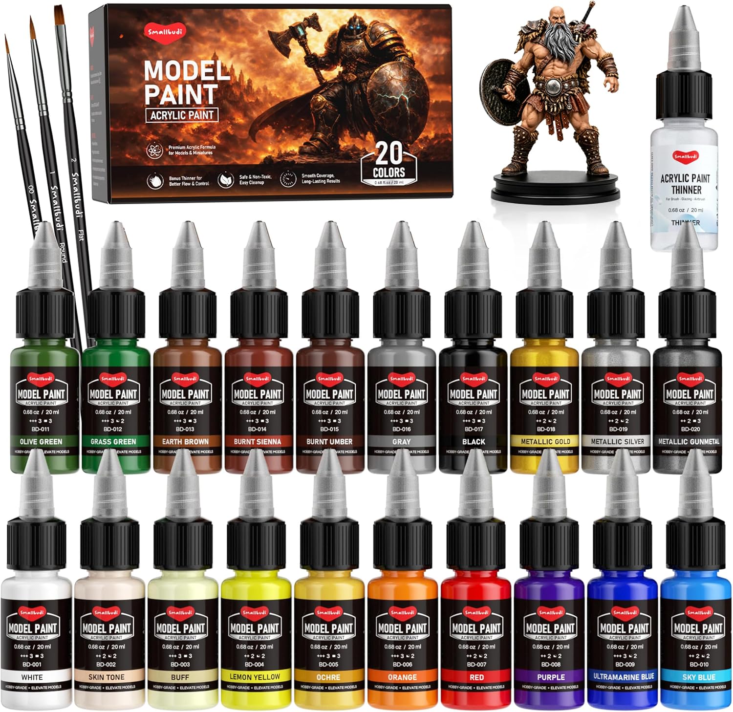20 Color Model Paint Set
