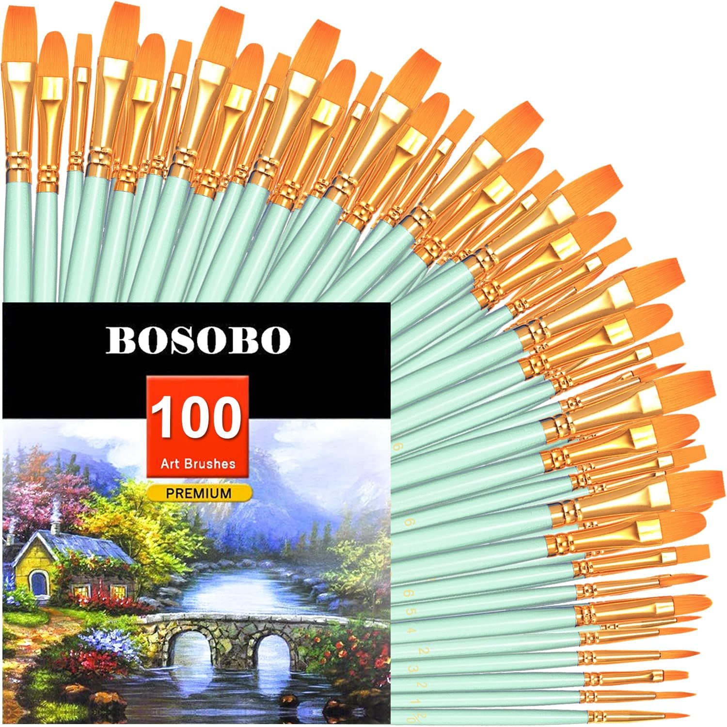 20 Piece Paint Brush Set