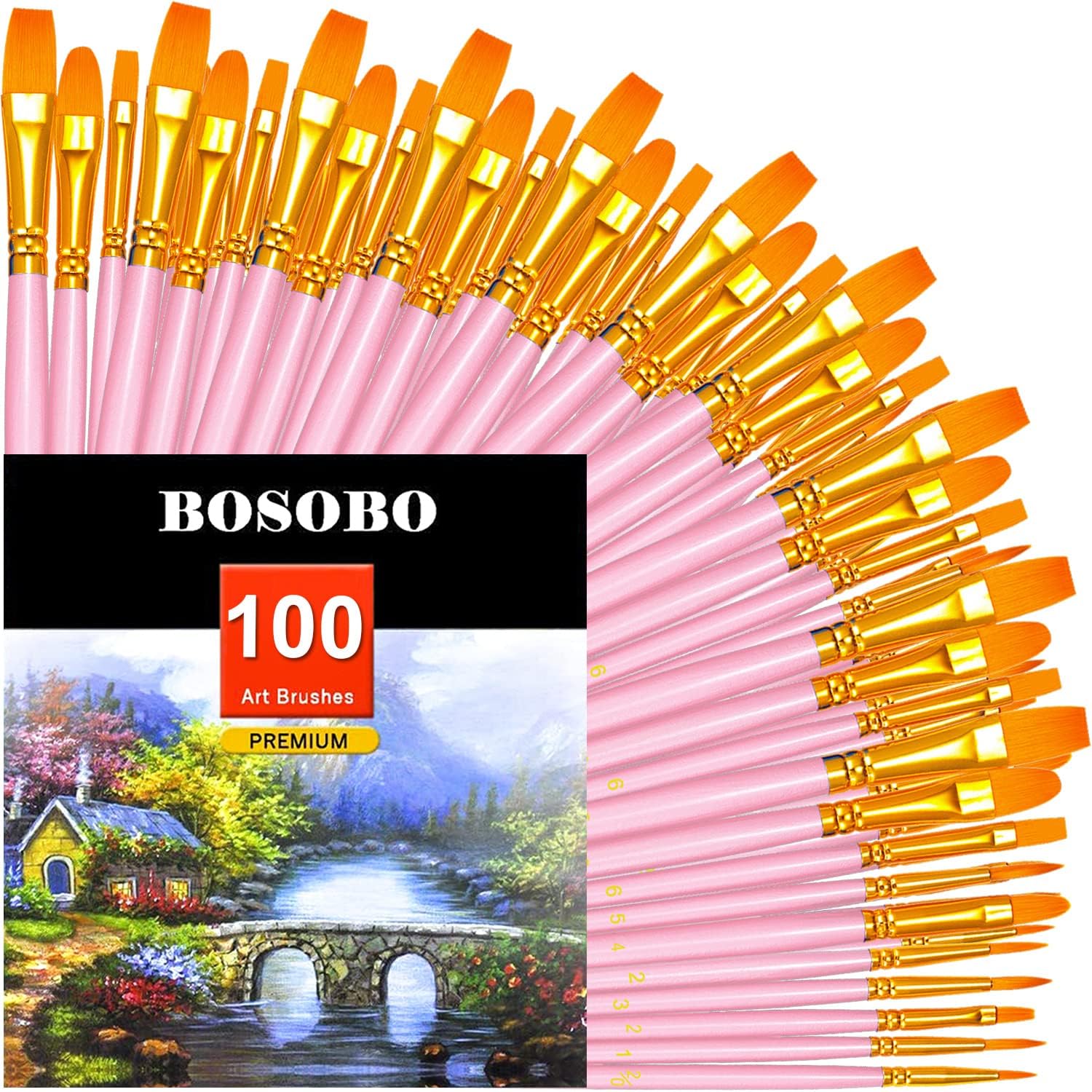 20 Piece Paint Brush Set