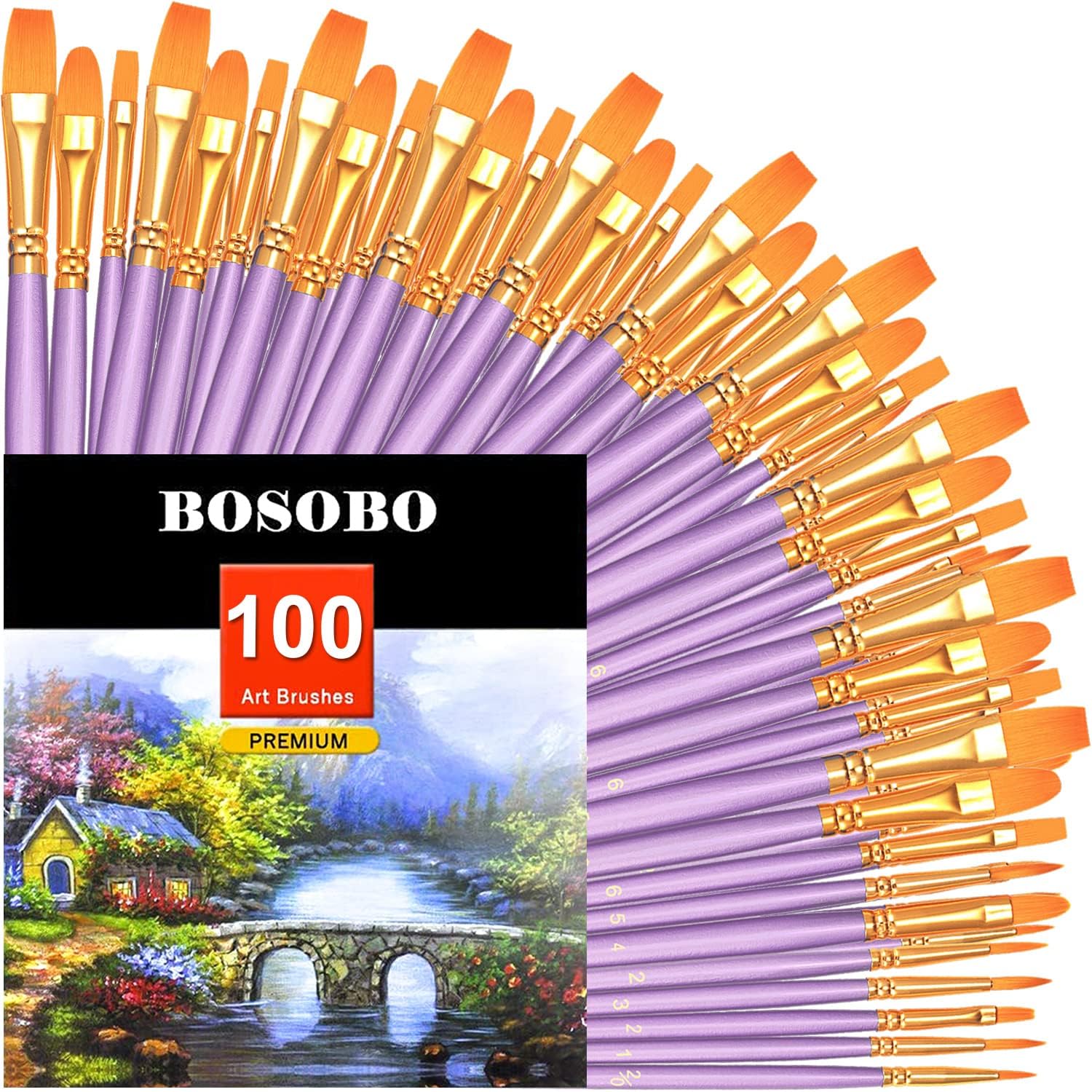 20 Piece Paint Brush Set