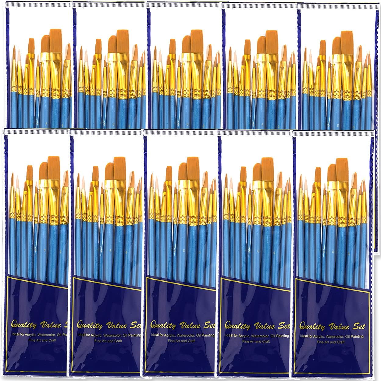 20 Piece Paint Brush Set