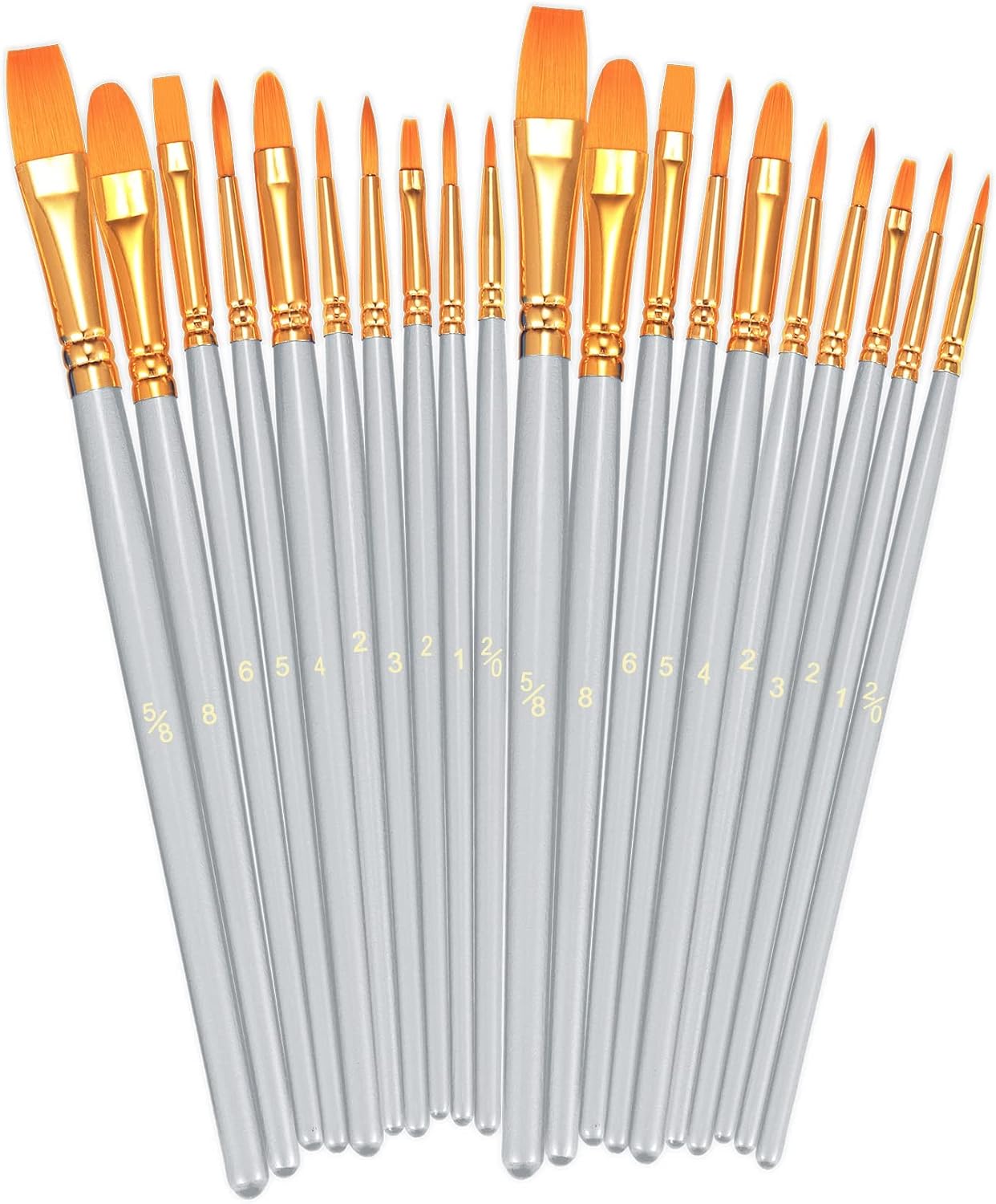 20 Piece Paint Brush Set