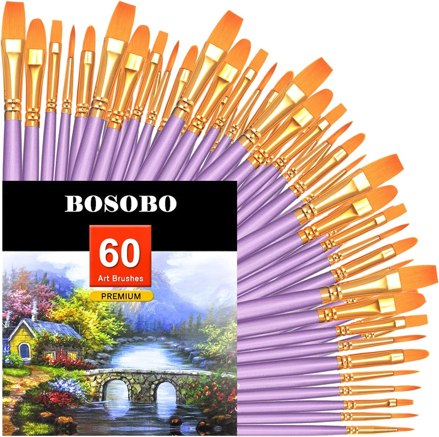 20 Piece Paint Brush Set