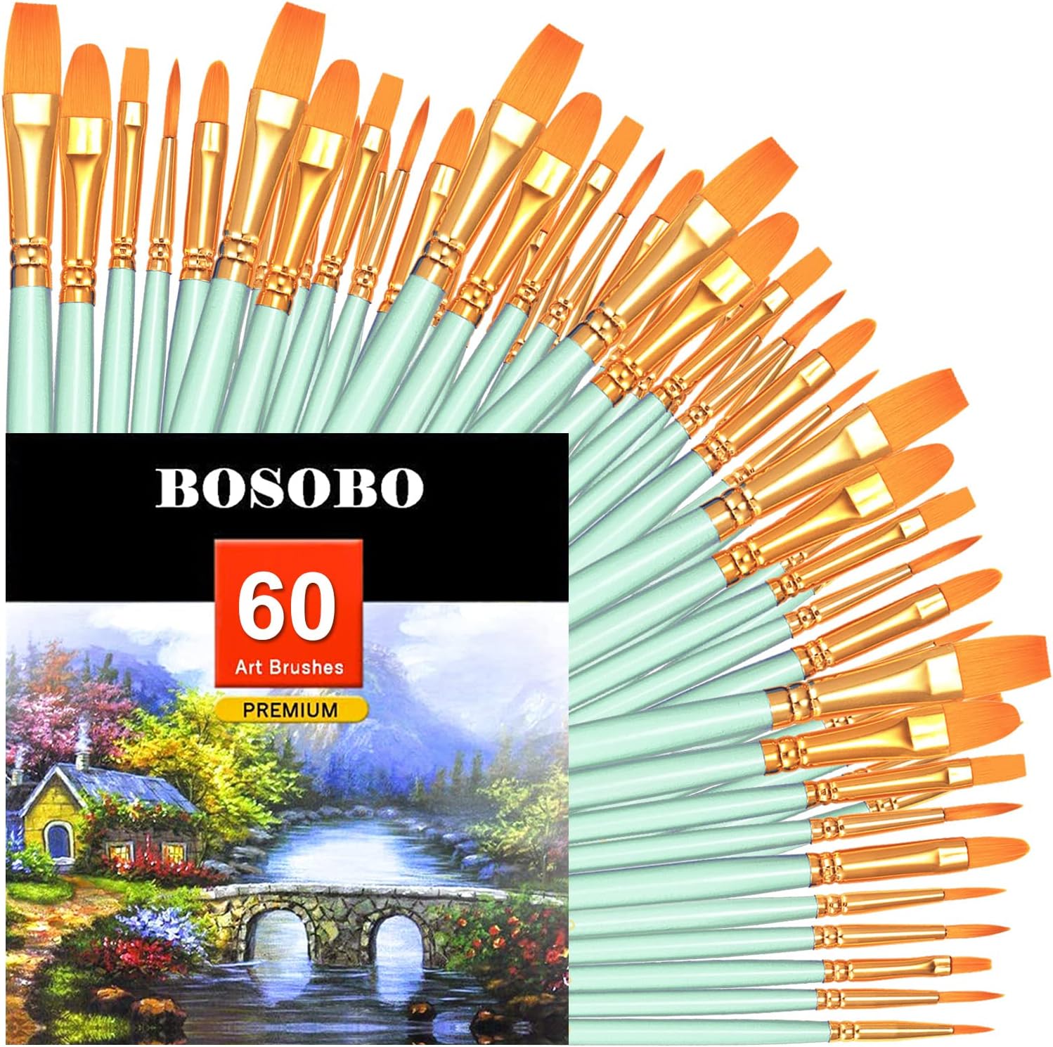 20 Piece Paint Brush Set