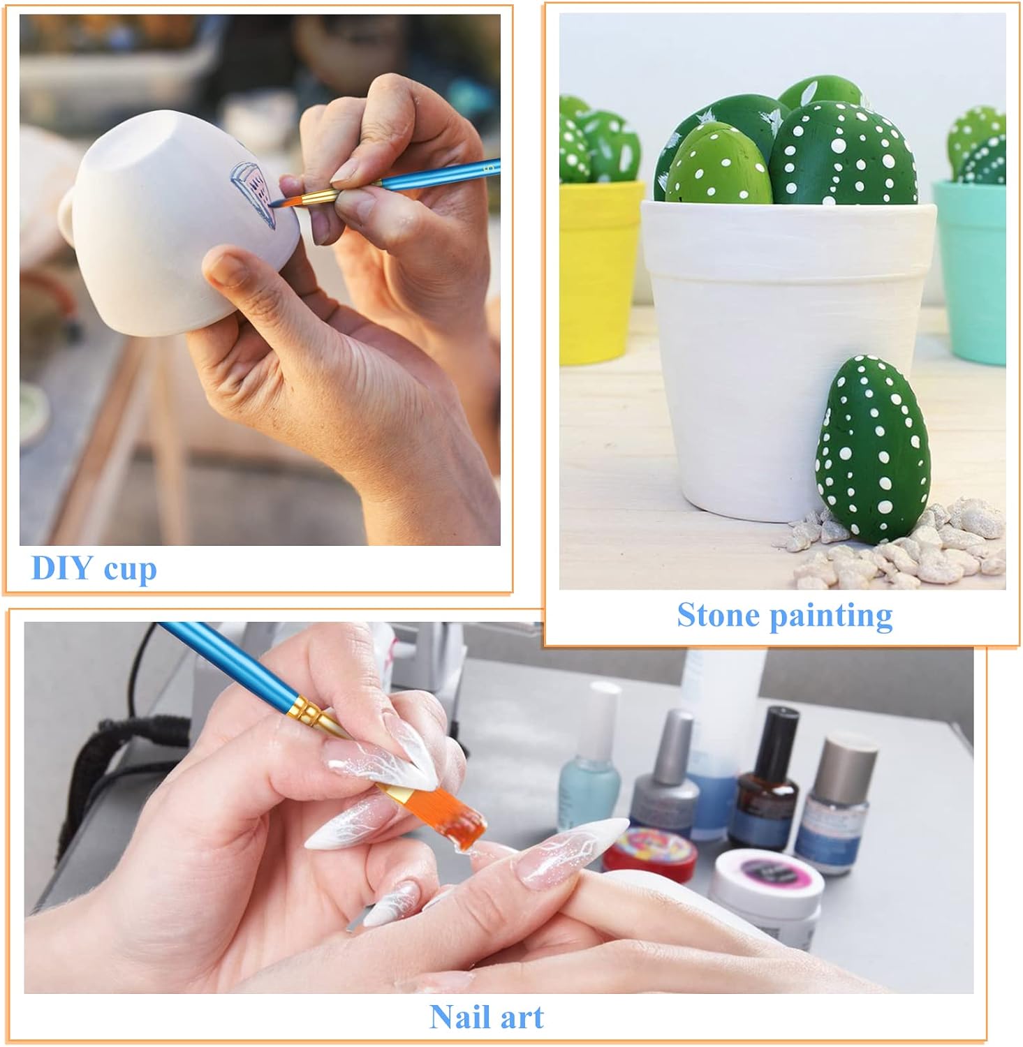 20 Piece Synthetic Nylon Paint