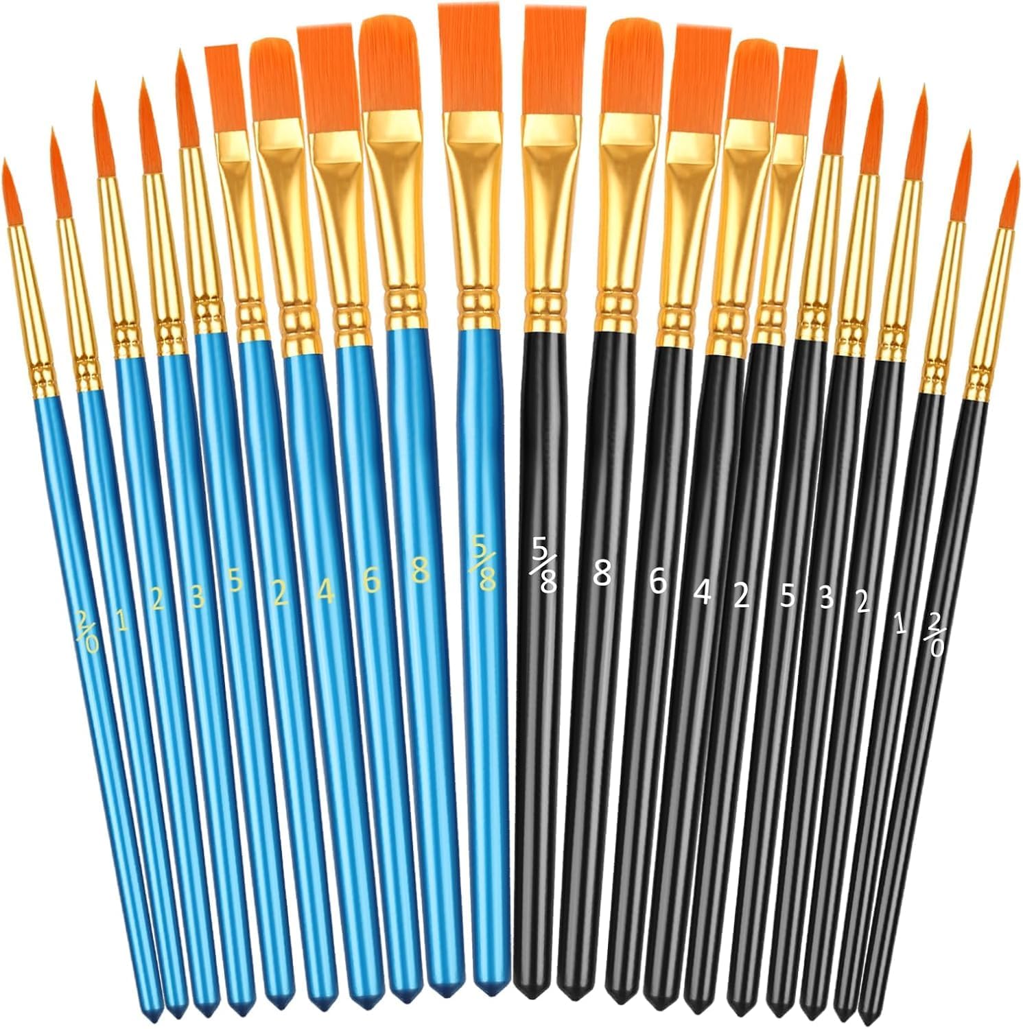 20 Piece Synthetic Nylon Paint