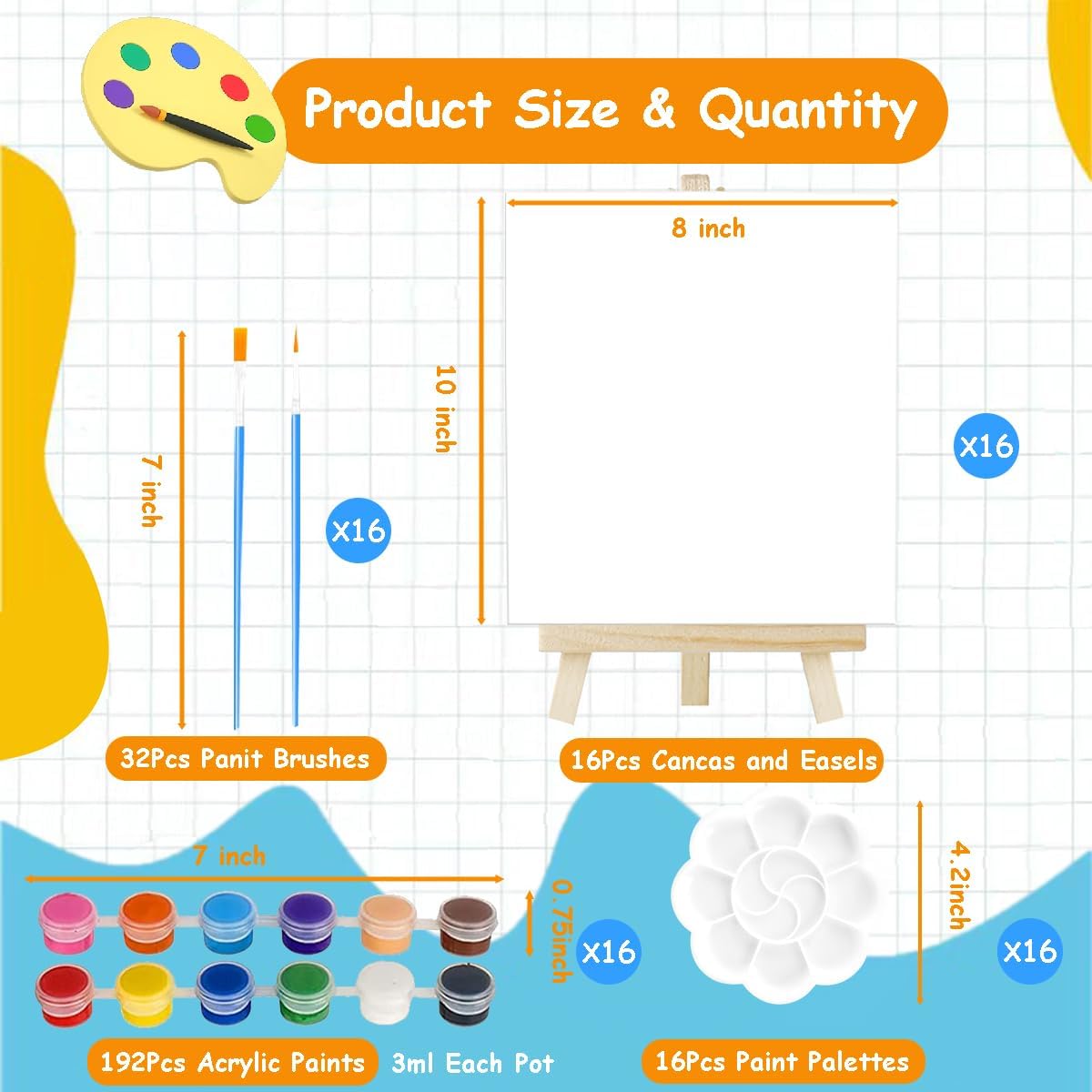 256 Piece Acrylic Art Set
