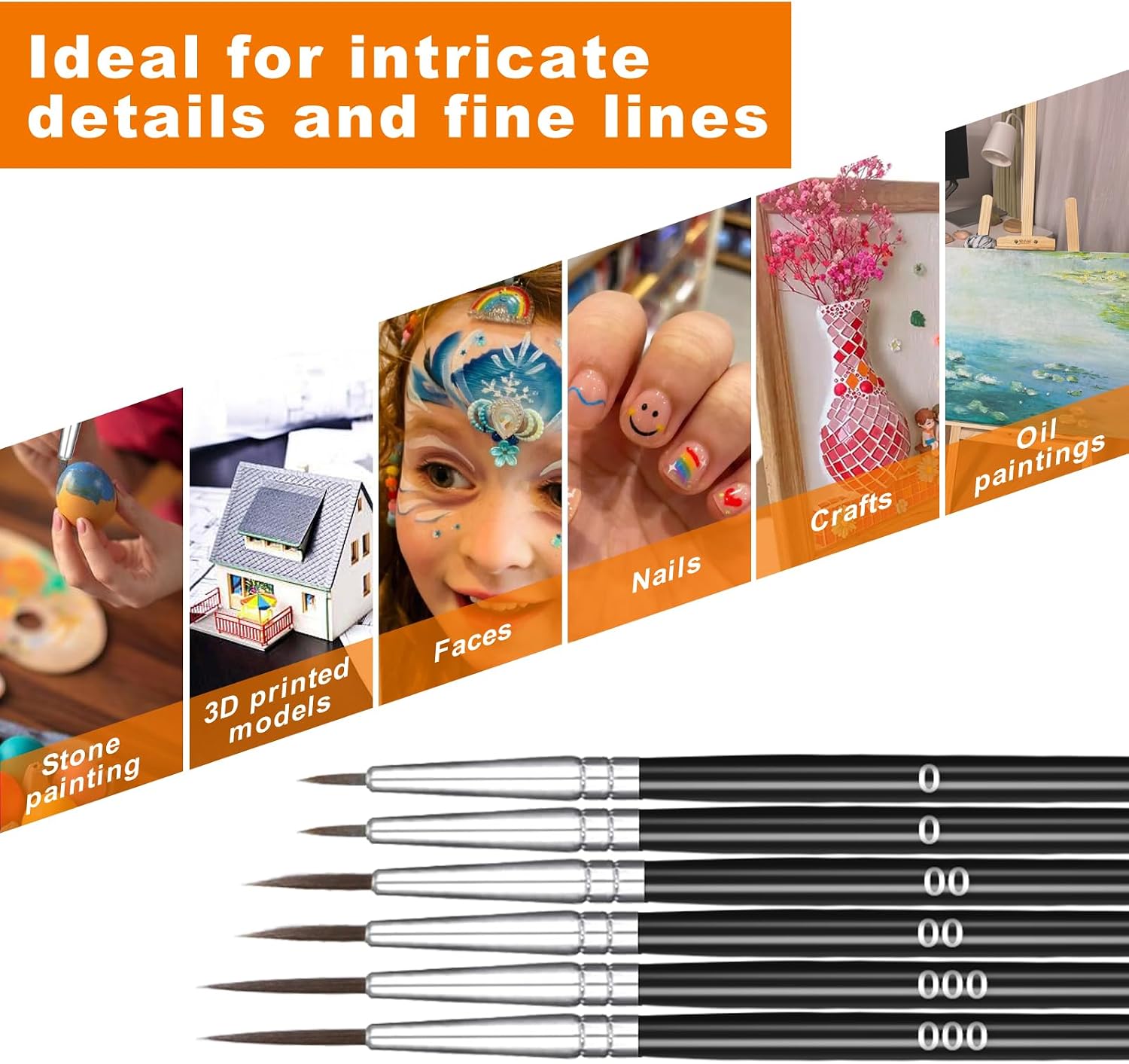 30 Piece Detail Brushes - 30-Piece Miniature Detail Brush Set