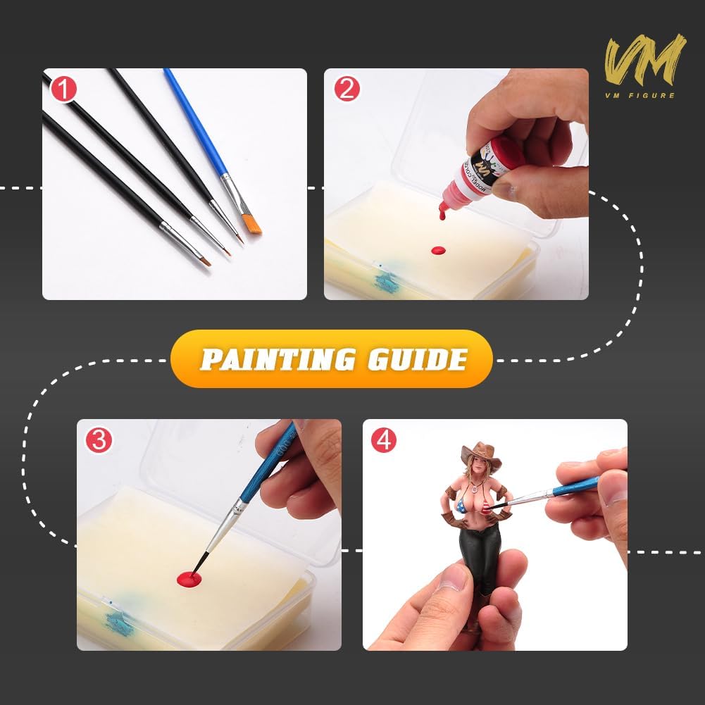 4-color Miniature Paint Set