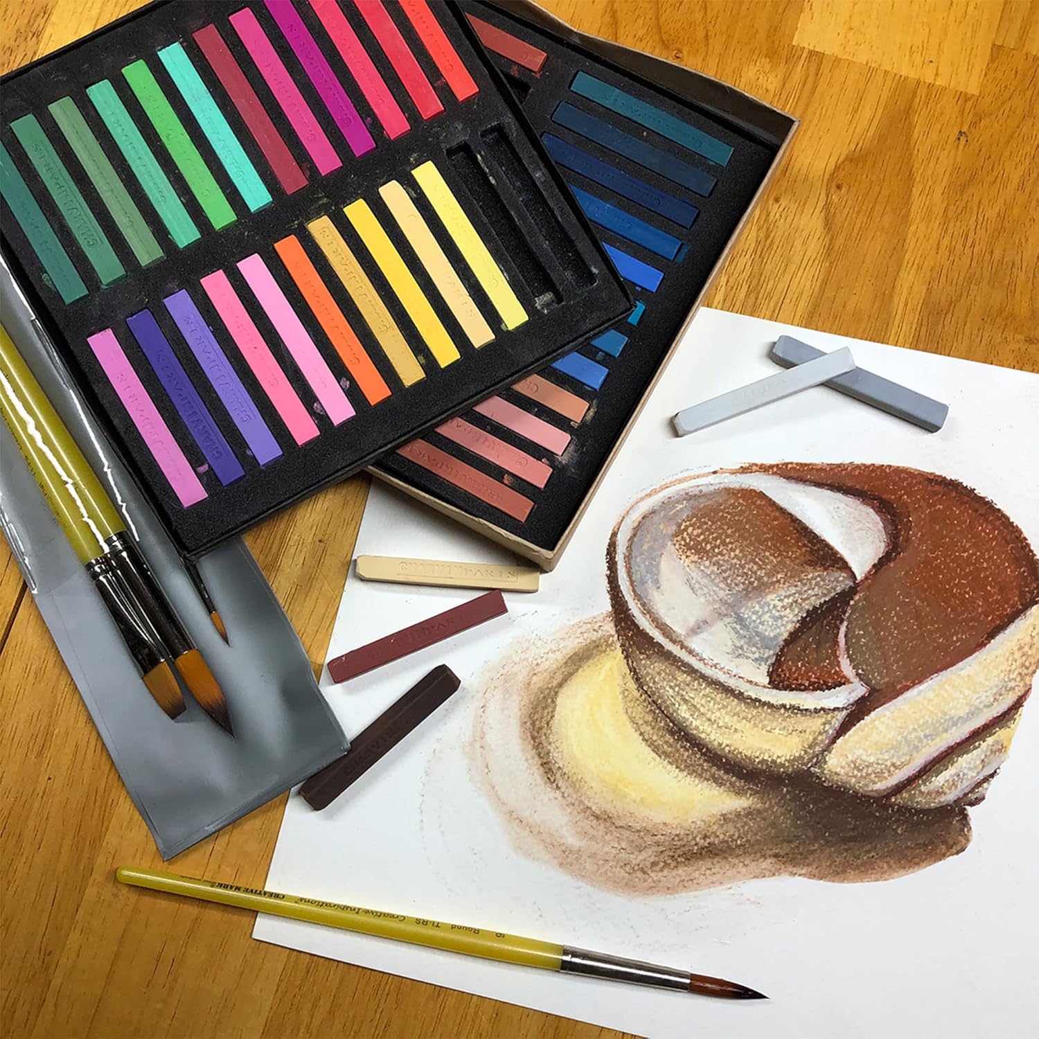 48 Colour Water-Soluble Pastel