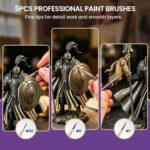7 Piece Miniature Drybrush Set
