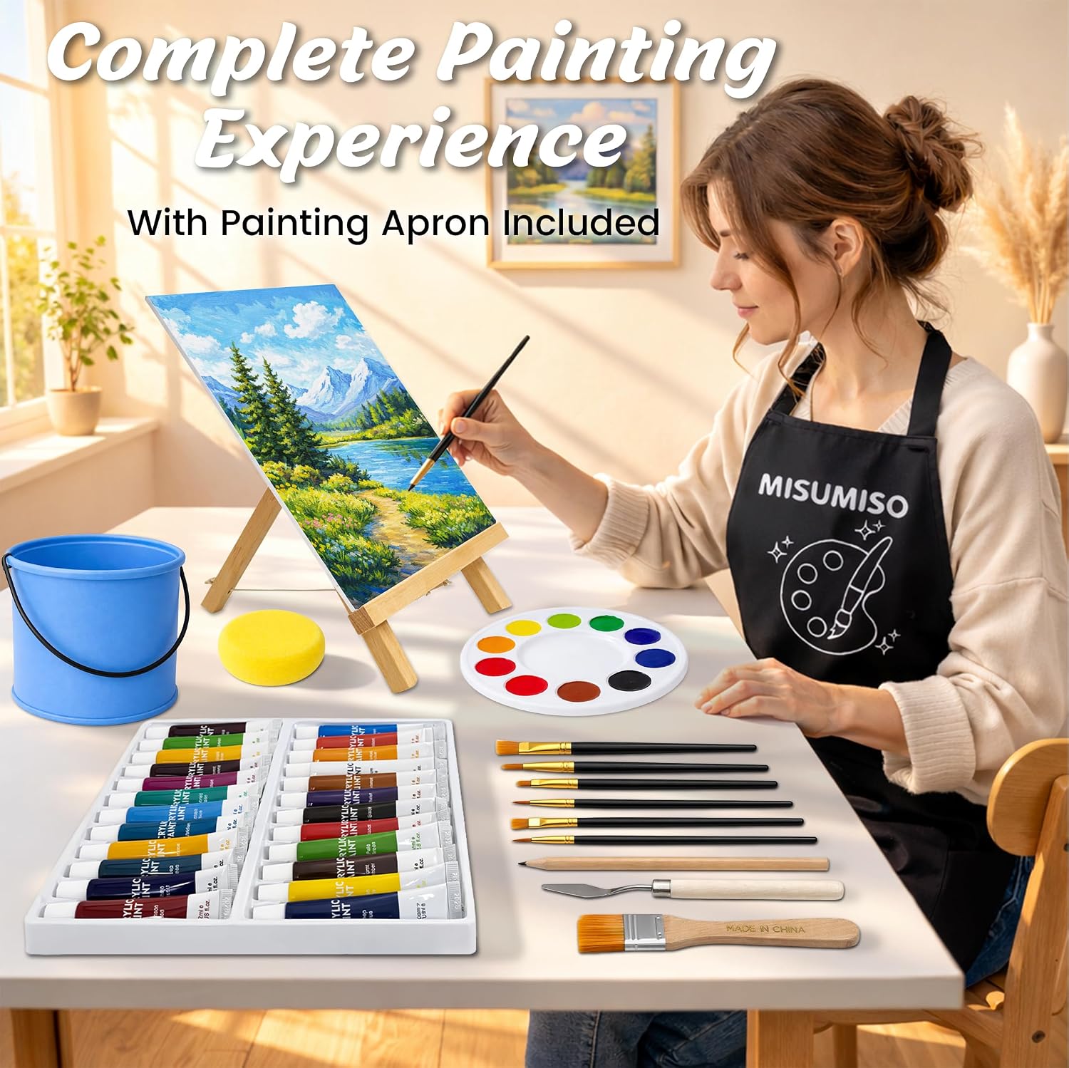 53-Piece Acrylic Painting Set