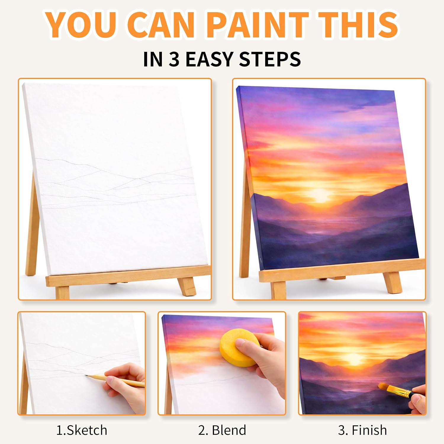 53-Piece Acrylic Painting Set