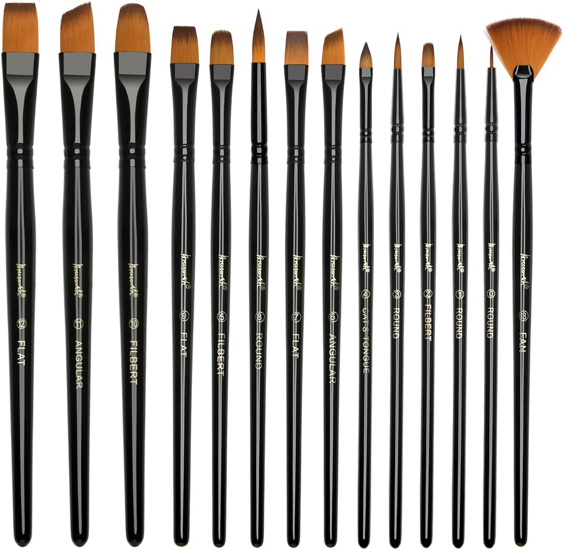 6 Piece Miniature Drybrush Set