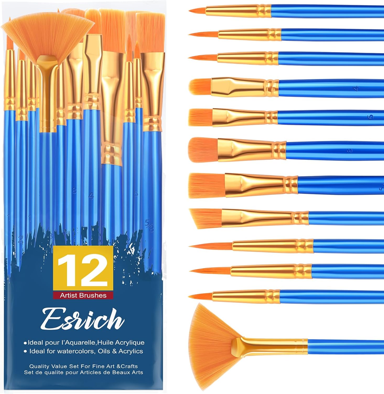 72 Piece Artist Brush Set