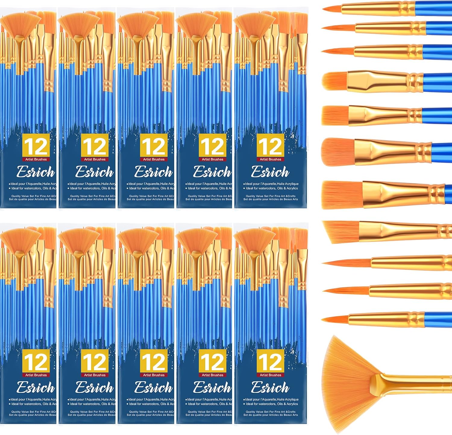 72 Piece Artist Brush Set