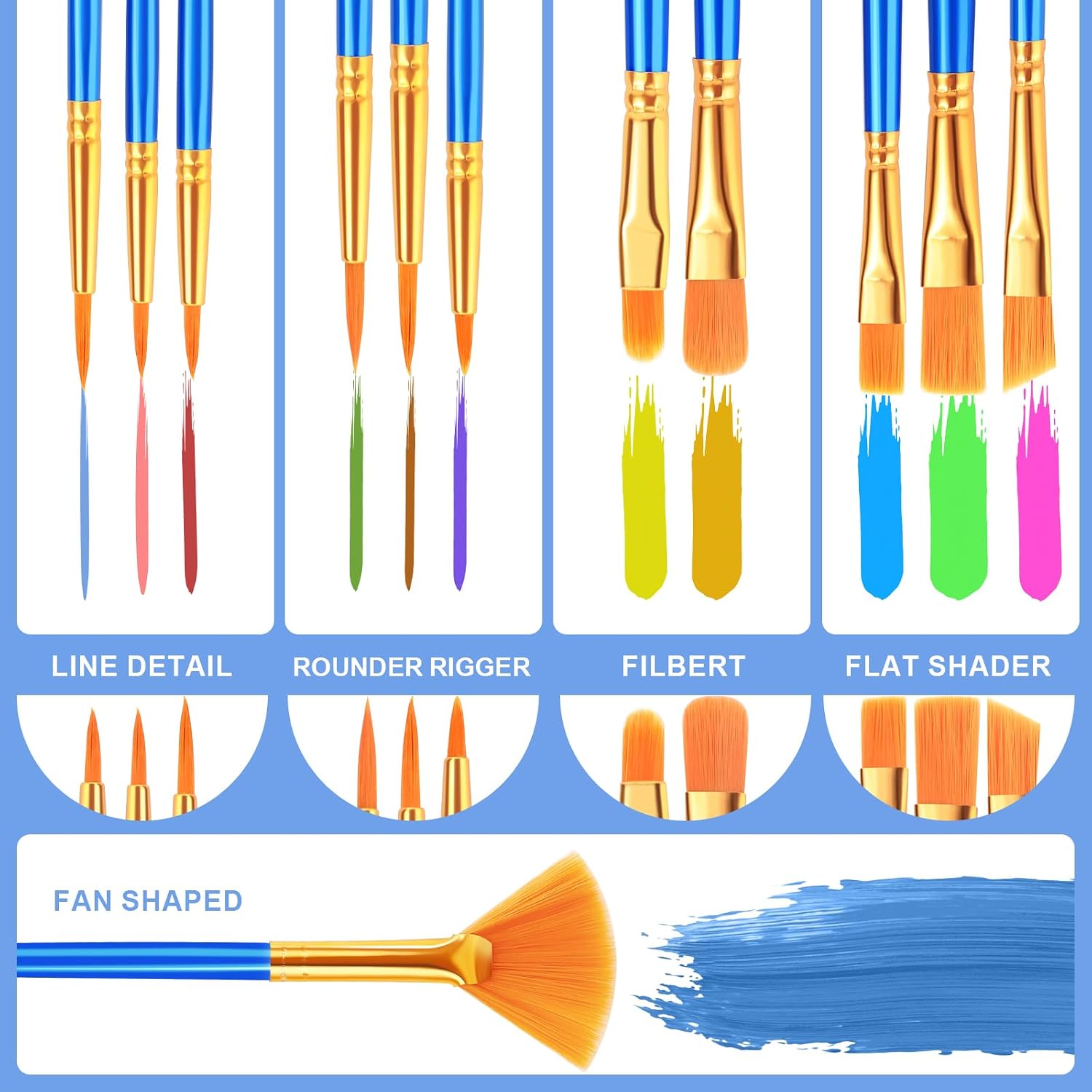 72 Piece Artist Brush Set