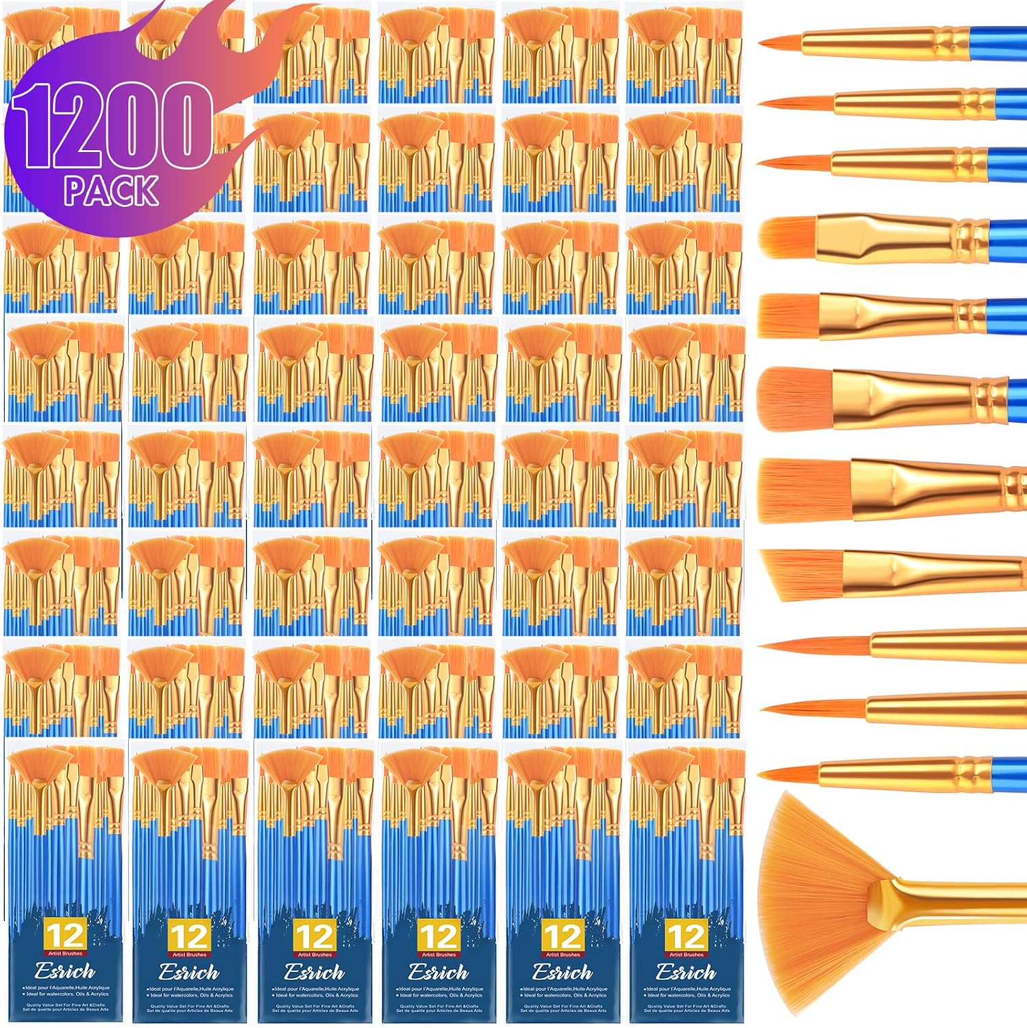 72 Piece Artist Brush Set